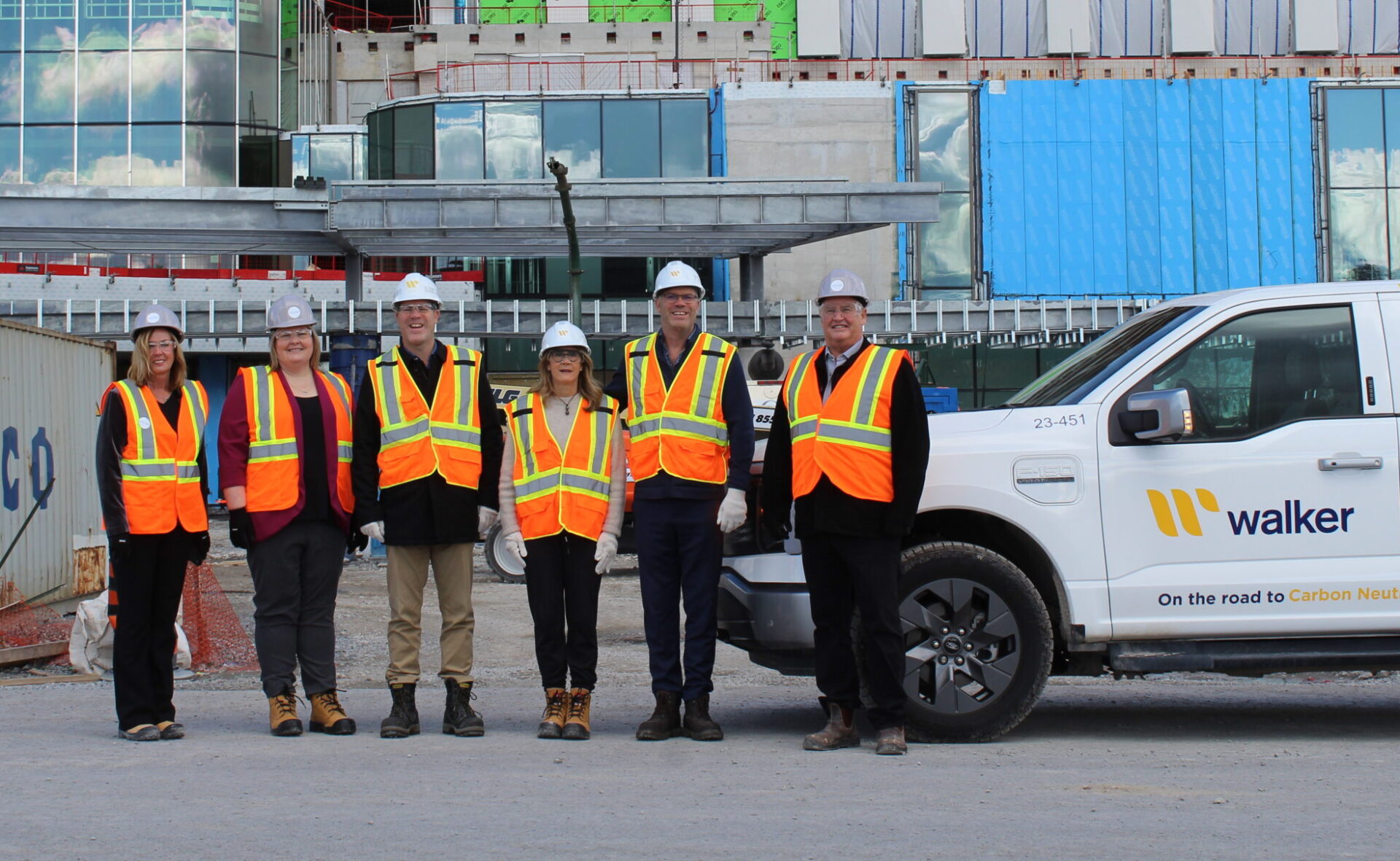 L-R: Rachel Stuchberry, Andrea Scott, Geordie Walker, Wendy Mitchell, Ian Walker, Harry Oakes