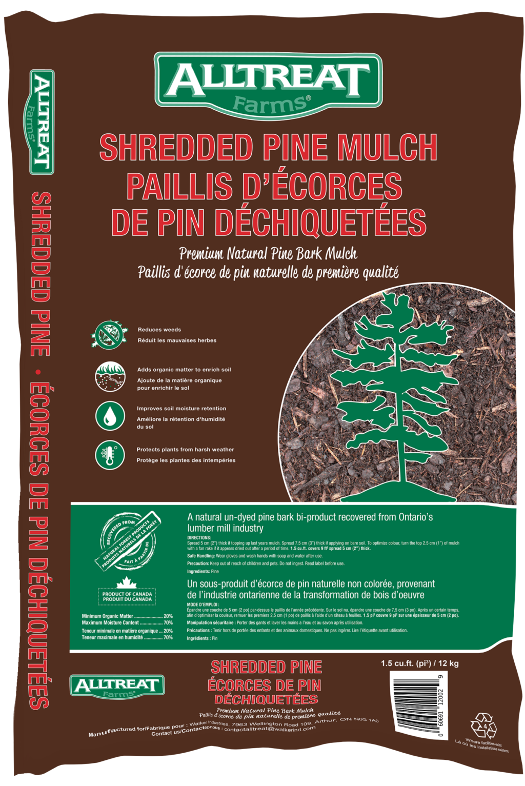 Shredded Pine Mulch
